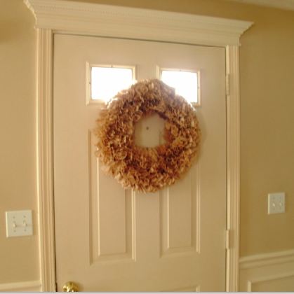 coffee filter wreath