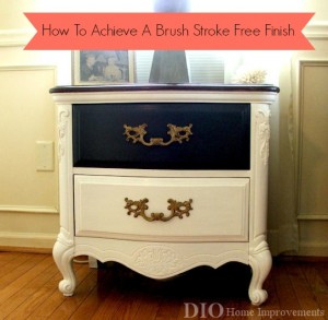 Brush stroke free finish