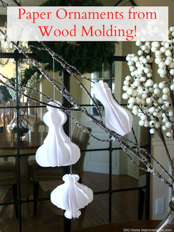 How to make an ornament from molding!