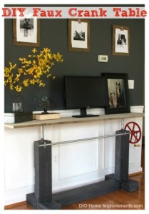 DIY Faux Crank Table