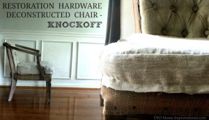Restoration Hardware Deconstructed Chair Knockoff