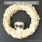 Anthropologie Knockoff Owl Wreath