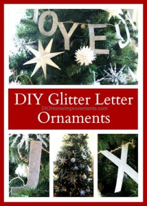 Glitter Letter Ornaments - Knockoff tour