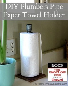 Plumbers Pipe Paper Towel Holder