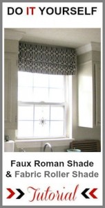 Faux Roman Shade Tutorial