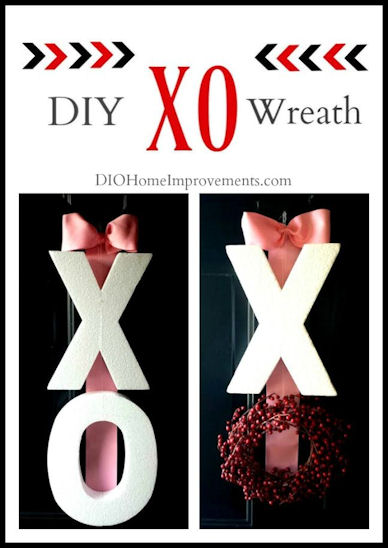 DIY XO Valentines Wreaths Tutorial