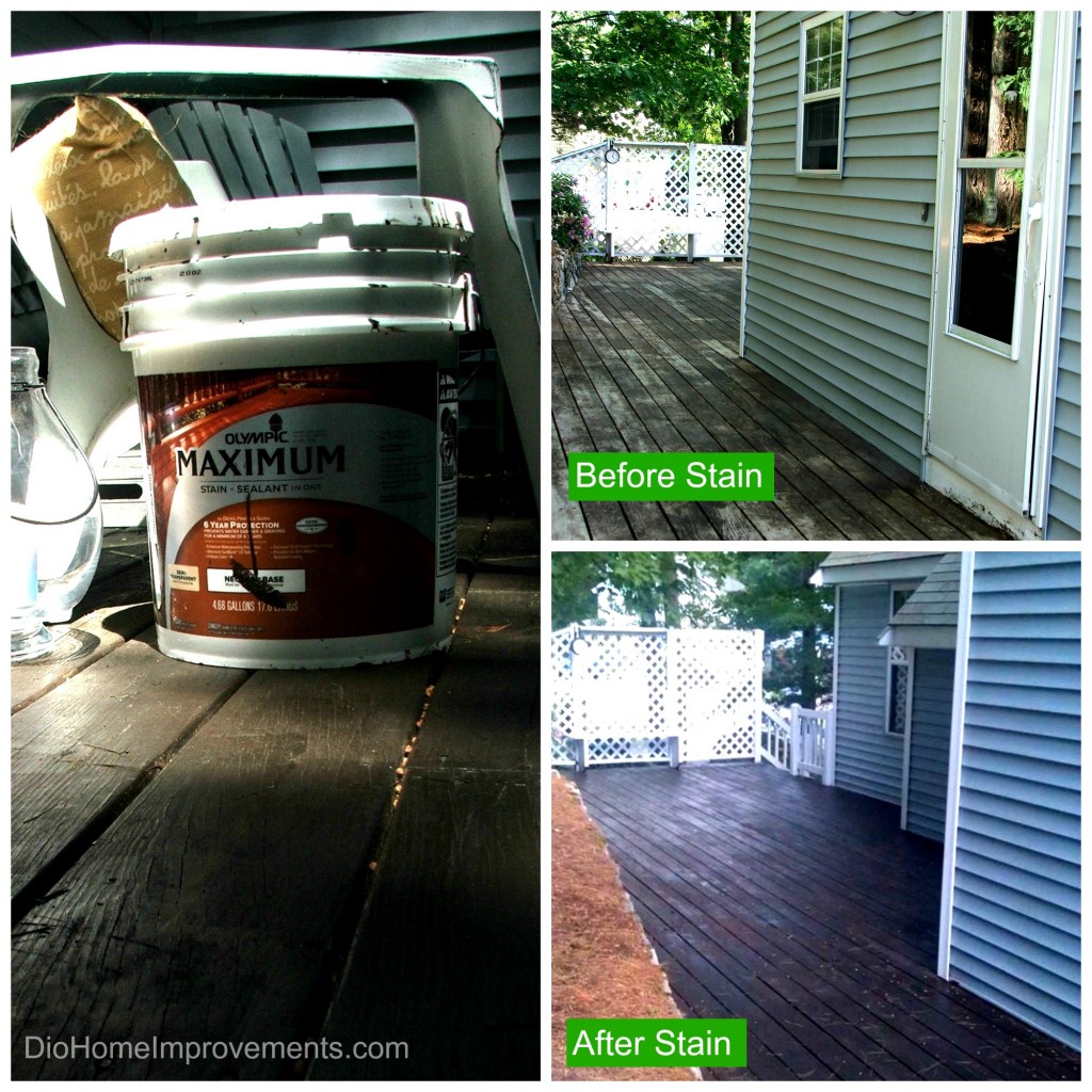 Olympic Maximum Stain Deck Before & After DIO Home Improvements