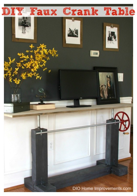 DIY Faux Crank Table - DIO Home Improvements