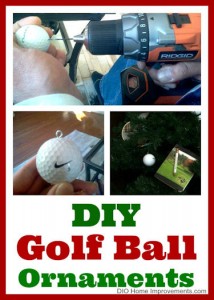 DIY Golf Ball Ornaments
